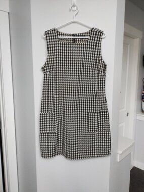 Plaid Papillon dress with pockets 100% cotton